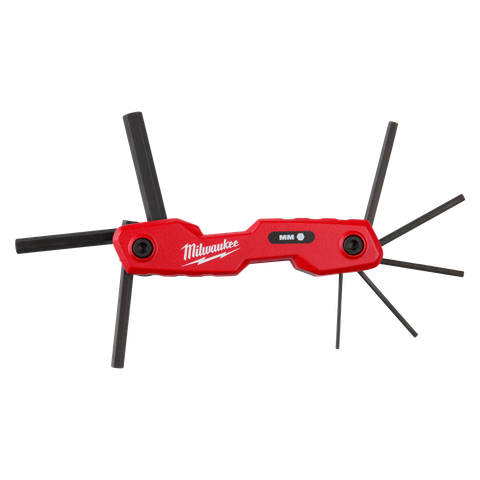 Milwaukee Hex Key Set Folding Metric 8pc