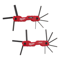 Milwaukee Hex Key Set Folding Metric/SAE 2pk