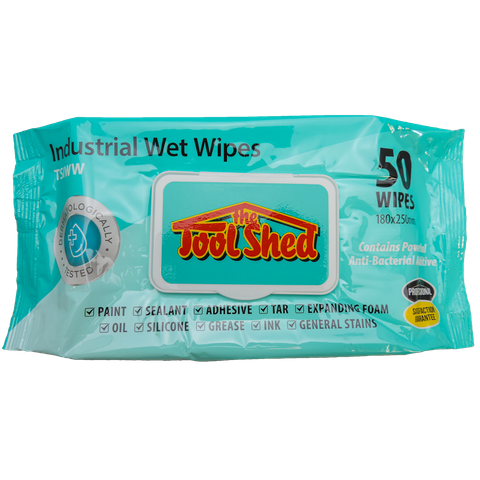 ToolShed Industrial Wet Wipes - 50 pack