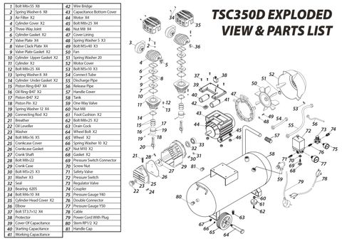 ToolShed Air Filter Complete for TSC350D