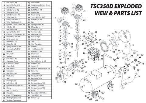 ToolShed Air Filter Complete for TSC350D