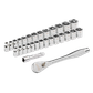 Milwaukee Socket Set 3/8in Dr Metric/Imperial 29pc