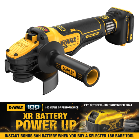 DeWalt Flexvolt Advantage Cordless Grinder 125mm Brushless Var Spd 18V-Bare Tool