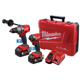 Milwaukee M18 FUEL ONE-KEY Cordless Hammer Drill & Impact Driver 2A3 18v 5Ah