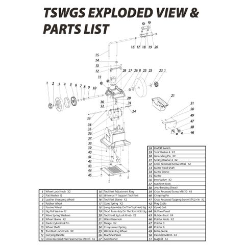 ToolShed Wheel Lock Knob for TSWGS