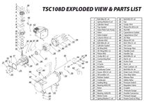 Parts for TSC108D Compressor