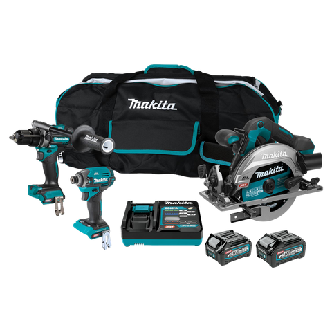 Makita XGT Cordless Combo Kit Brushless 3pc 40V 2.5/4Ah