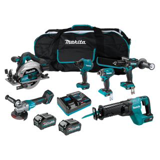 Makita XGT Cordless Combo Kit Brushless 204G 6pc 40V 4Ah