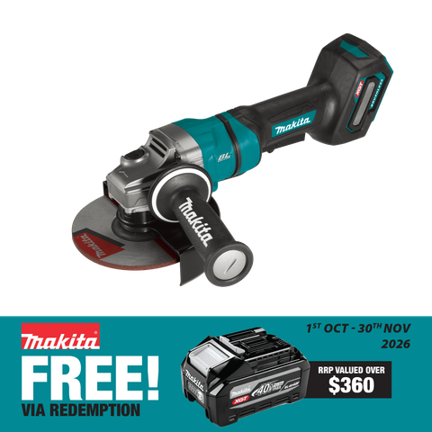 Makita XGT Cordless Angle Grinder 125mm Brushless Paddle Switch 40V - Bare Tool