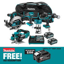 Makita XGT Cordless Combo Kit Brushless 5pc 40V 4Ah