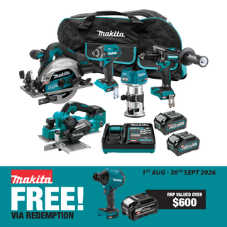 Makita XGT Cordless Combo Kit Brushless 5pc 40V 4Ah