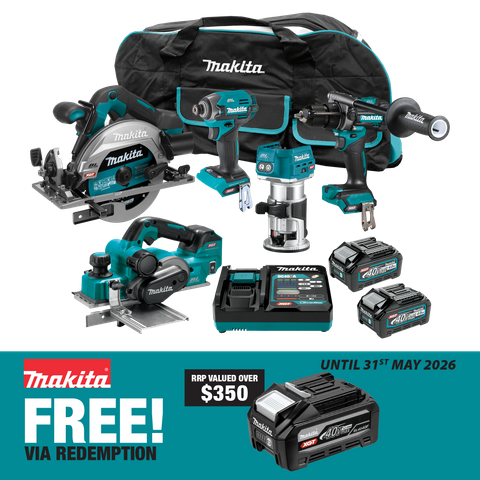Makita XGT Cordless Combo Kit Brushless 5pc 40V 4Ah