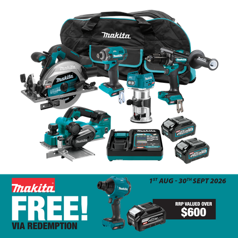 Makita XGT Cordless Combo Kit Brushless 5pc 40V 4Ah