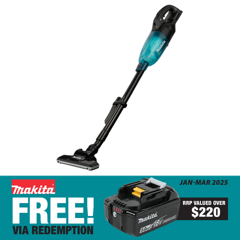 Makita LXT Cordless Vacuum Stick Black Brushless 18V - Bare Tool