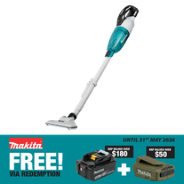 Makita LXT Cordless Vacuum Stick White Brushless Variable Speed 18V - Bare Tool