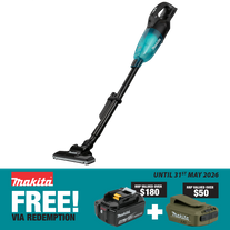 Makita LXT Cordless Vacuum Stick Black Brushless Variable Speed 18V - Bare Tool