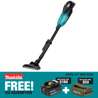 Makita LXT Cordless Vacuum Stick Black Brushless Variable Speed 18V - Bare Tool