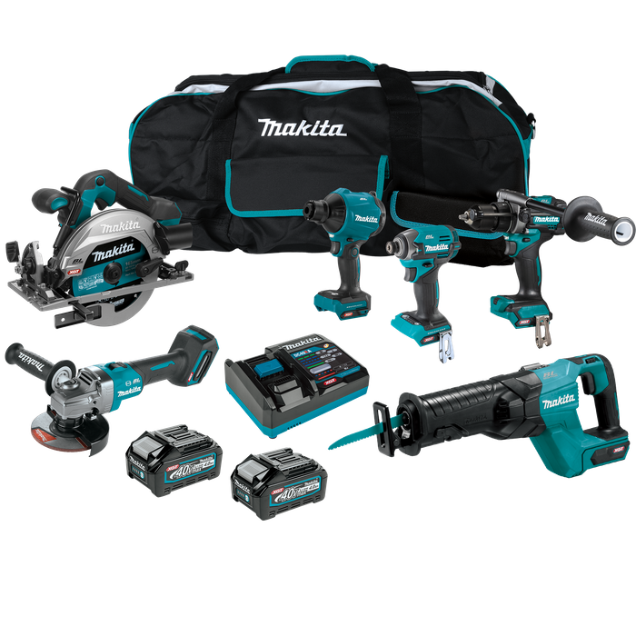 Makita XGT Cordless Combo Kit Brushless 6pc 40V 4Ah