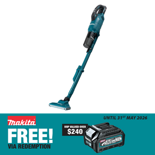 Makita XGT Cordless Vacuum Stick Brushless Cyclonic HEPA Variable Speed - Skin