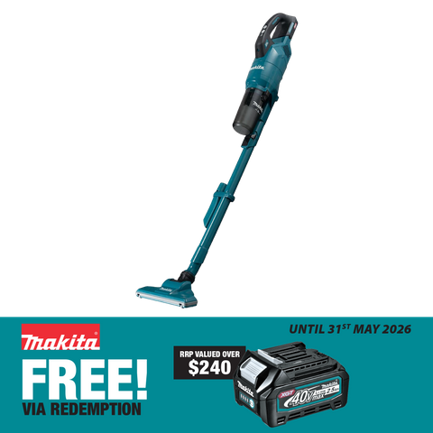 Makita XGT Cordless Vacuum Stick Brushless Cyclonic HEPA Variable Speed - Skin