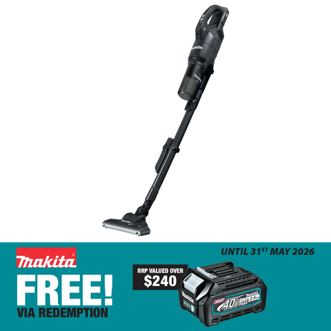 Makita XGT Cordless Vacuum Stick Cyclonic HEPA 4-Speed Black 40v - Bare Tool