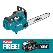 Makita XGT Cordless Chainsaw Brushless Top Handle 350mm 40V - Bare Tool
