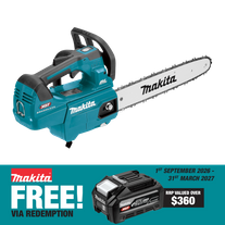 Makita XGT Cordless Chainsaw Brushless Top Handle 350mm 40V - Bare Tool