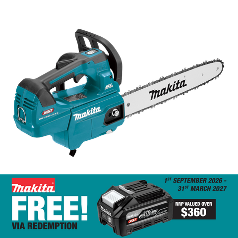 Makita XGT Cordless Chainsaw Brushless Top Handle 350mm 40V - Bare Tool