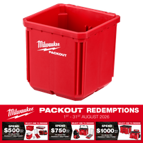 Milwaukee PACKOUT Nesting Bin Square Deep 2pc