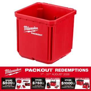 Milwaukee PACKOUT Nesting Bin Square Deep 2pc