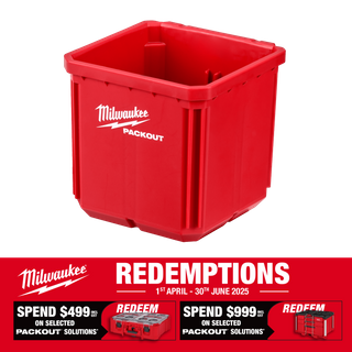 Milwaukee PACKOUT Nesting Bin Square Deep 2pc