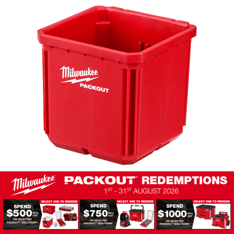 Milwaukee PACKOUT Nesting Bin Square Deep 2pc