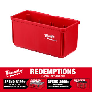 Milwaukee PACKOUT Nesting Bin Rectangle Deep 2pc