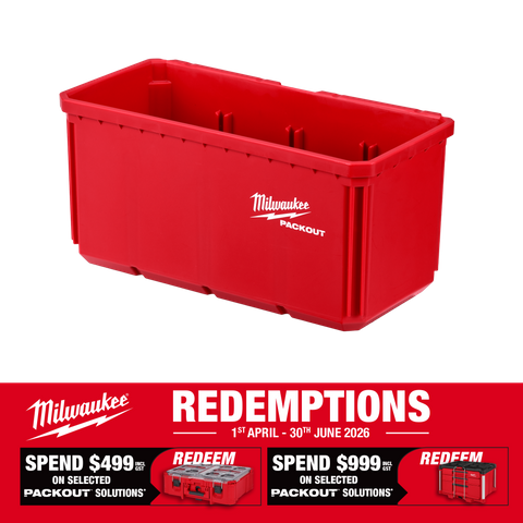 Milwaukee PACKOUT Nesting Bin Rectangle Deep 2pc