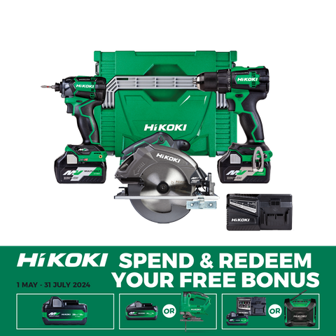 HiKOKI MultiVolt Cordless Brushless Combo Kit 3pc 18V/36V