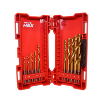 Milwaukee SHOCKWAVE RED HELIX Drill Bit Set Titanium 10pc