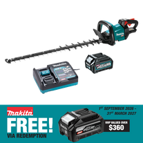 Makita XGT Hedge Trimmer Rough Cut 750mm 40V 2.5Ah