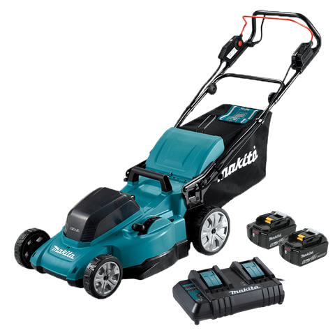 Makita LXT Cordless Lawn Mower 480mm Self Propelled 36V 5Ah