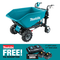 Makita LXT Cordless Brushless Wheelbarrow with Bucket 36V (2x18V) - Bare Tool