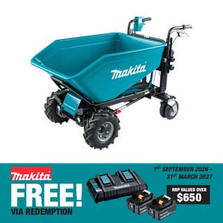 Makita LXT Cordless Brushless Wheelbarrow with Bucket 36V (2x18V) - Bare Tool