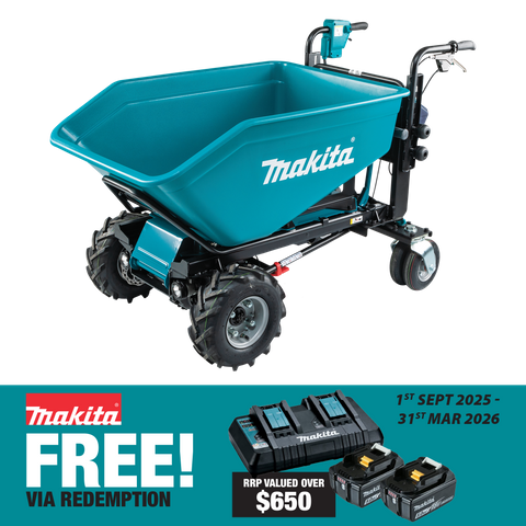 Makita LXT Cordless Brushless Wheelbarrow with Bucket 36V (2x18V) - Bare Tool