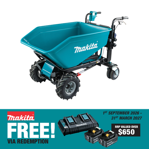Makita LXT Cordless Brushless Wheelbarrow with Bucket 36V (2x18V) - Bare Tool