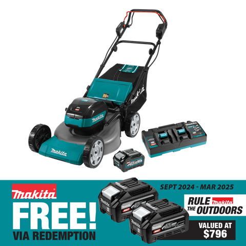 Makita XGT Cordless Lawn Mower Brushless 534mm Self Propelled  40V 4Ah