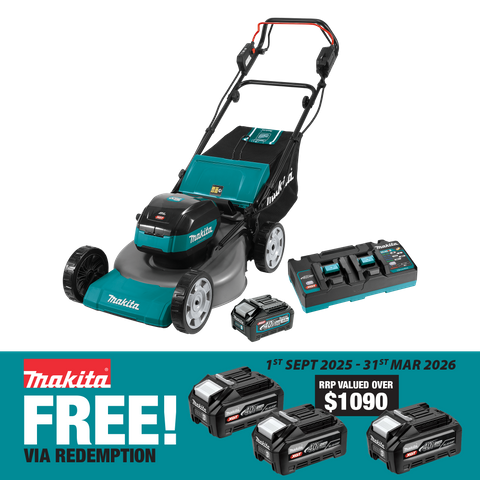 Makita XGT Cordless Lawn Mower Brushless 534mm Self Propelled  40V 4Ah