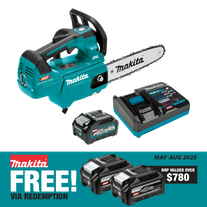 Makita XGT Cordless Chainsaw Brushless Top Handle 250mm 40V 4Ah