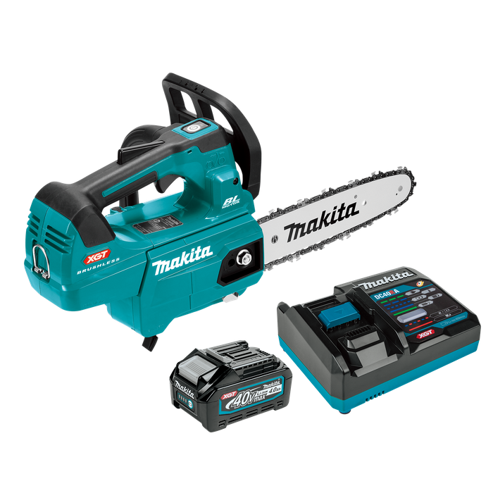 Buy Makita XGT Cordless Chainsaw Brushless Top Handle 250mm 40V 4Ah online in New Zealand The ToolShed