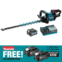 Makita XGT Hedge Trimmer Smooth Cut 600mm 40V 2.5Ah