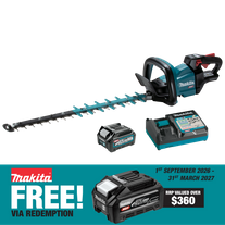 Makita XGT Hedge Trimmer Smooth Cut 600mm 40V 2.5Ah