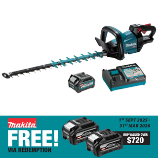 Makita XGT Hedge Trimmer Smooth Cut 600mm 40V 2.5Ah