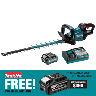 Makita XGT Hedge Trimmer Smooth Cut 600mm 40V 2.5Ah